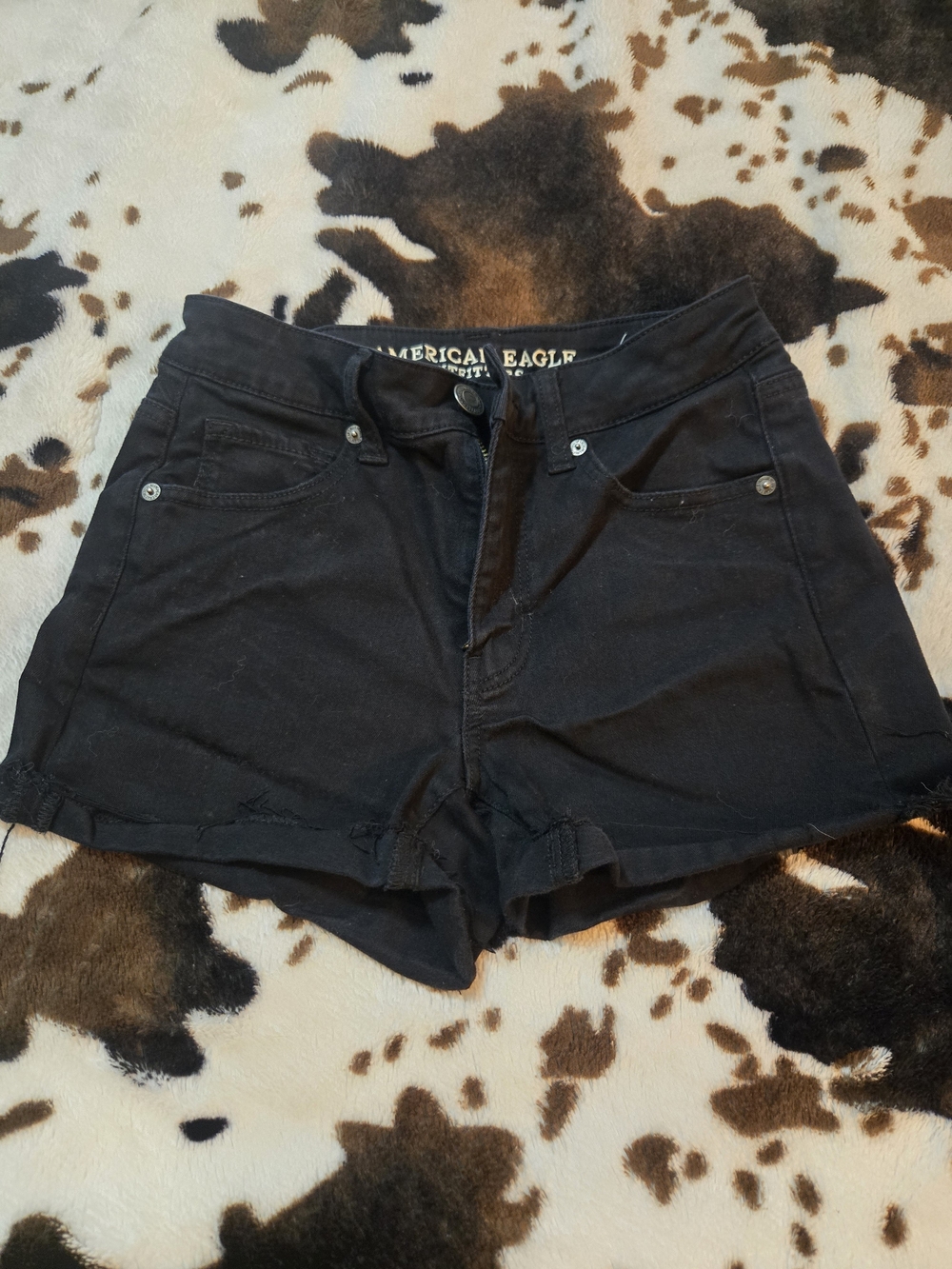 American Eagle Outfitters Black Denim Shorts